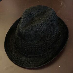 Stylish Black Fedora Hat Size L/XL Unisex